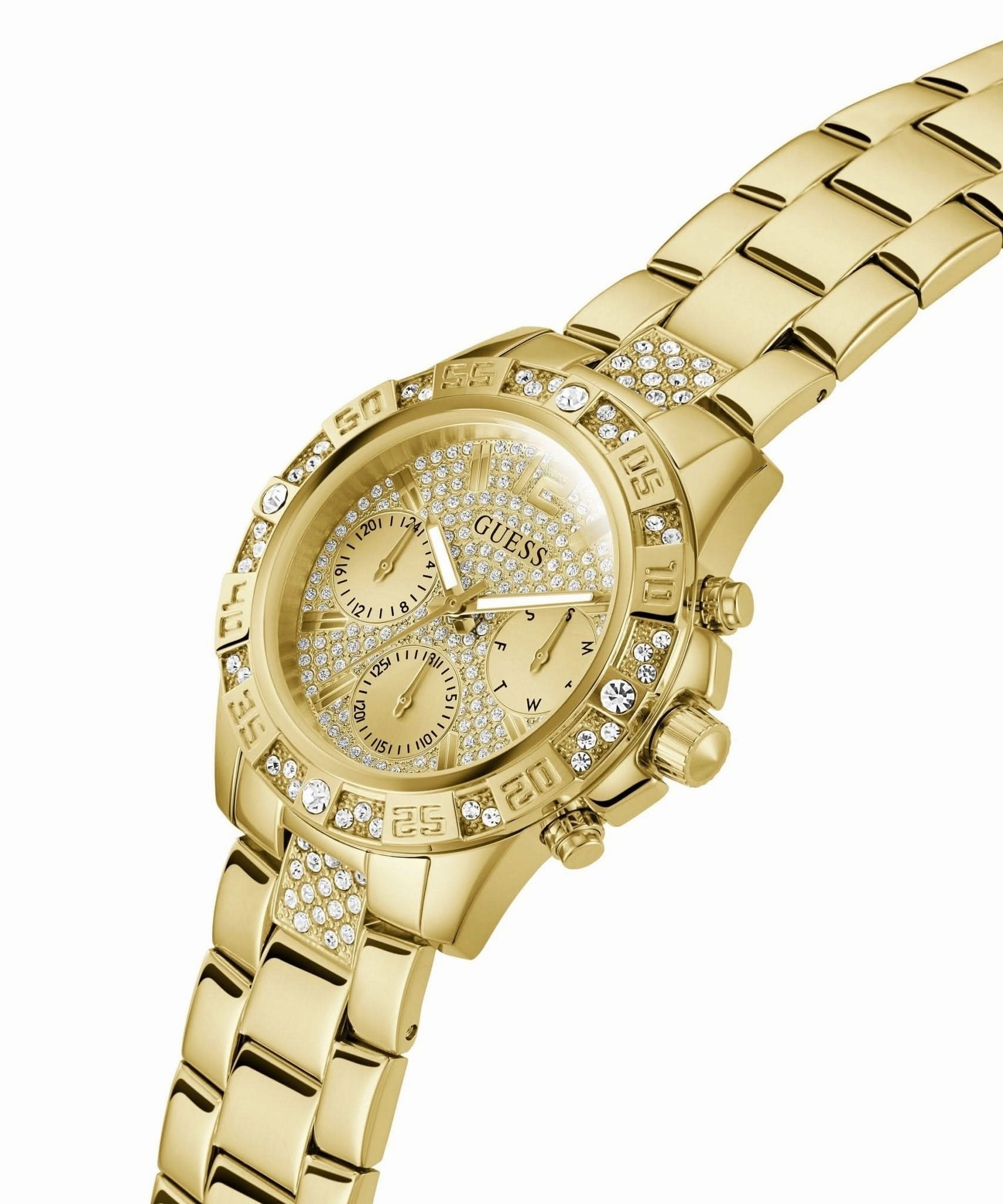 Guess Ladies Majesty Gold Tone Stainless Steel Watch GW0771L2