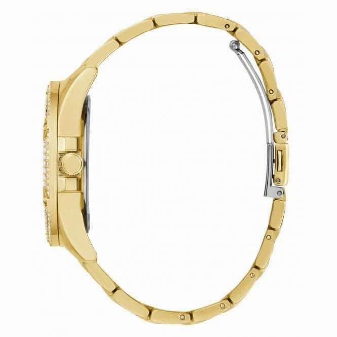 Guess Ladies Queen Stainless Steel Gold Tone Watch GW0464L2