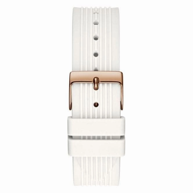Guess Ladies Sport Stainless Steel White Watch GW0030L3