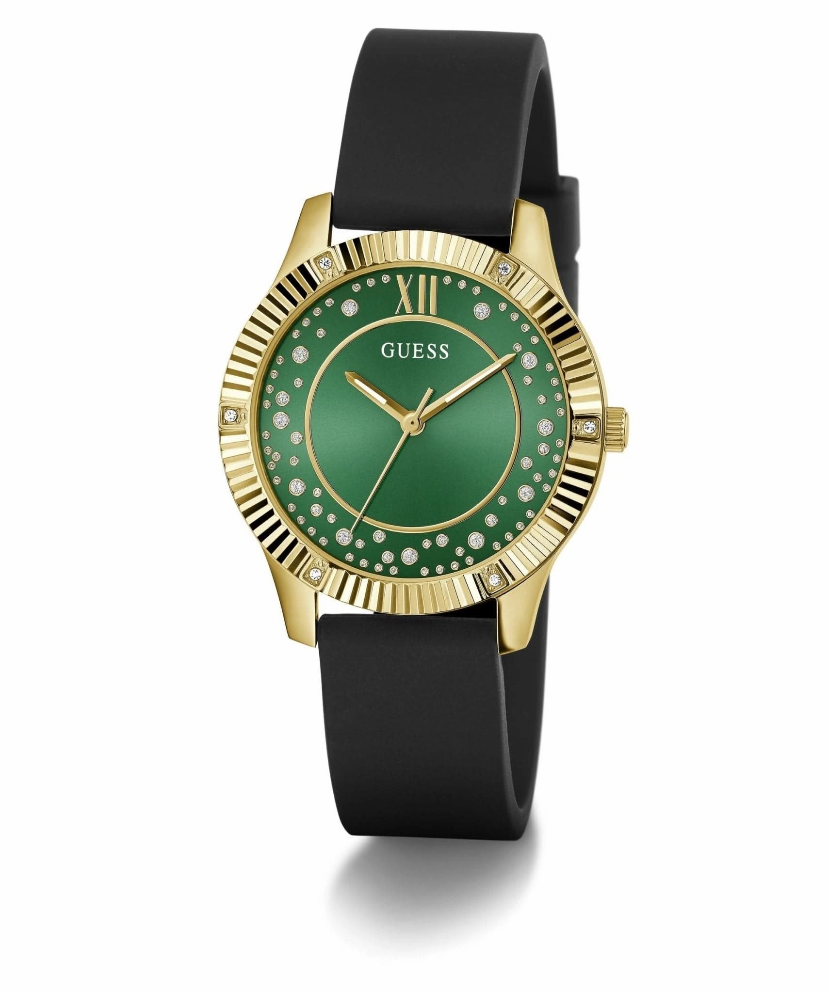 Guess Ladies Starstruck Gold Tone Silicone Watch GW0766L3