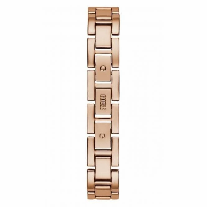 Guess Ladies Tri Luxe Stainless Steel Rose Gold Watch GW0474L3