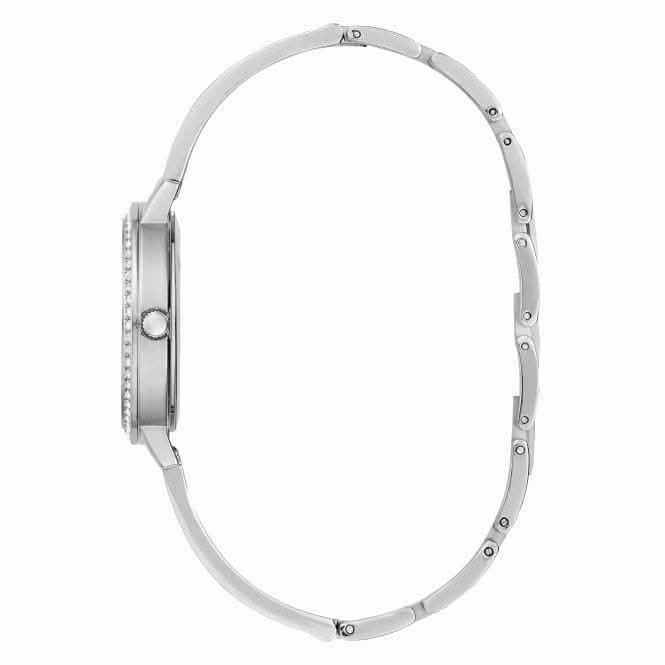 Guess Ladies Tri Luxe Stainless Steel Silver Watch GW0474L1