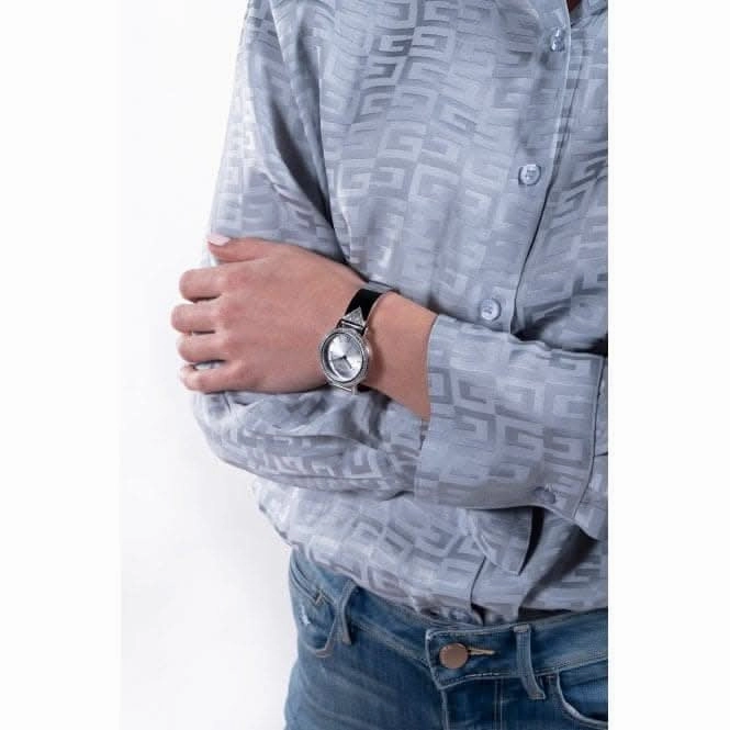 Guess Ladies Tri Luxe Stainless Steel Silver Watch GW0474L1
