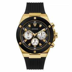 Guess Mens Sport Stainless Steel Black Watch GW0057G1
