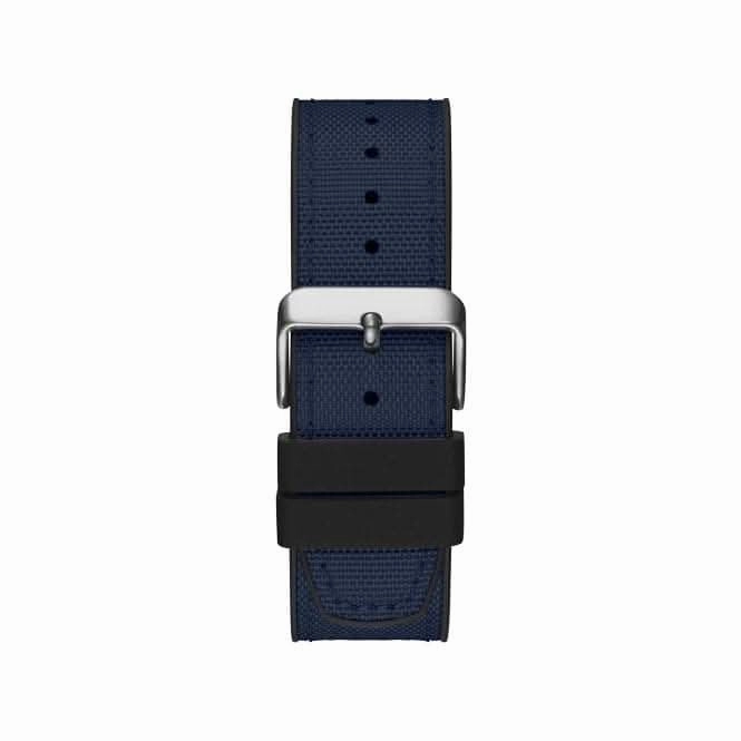 Guess North Mens Sport Silver Stainless Steel Watch GW0328G1