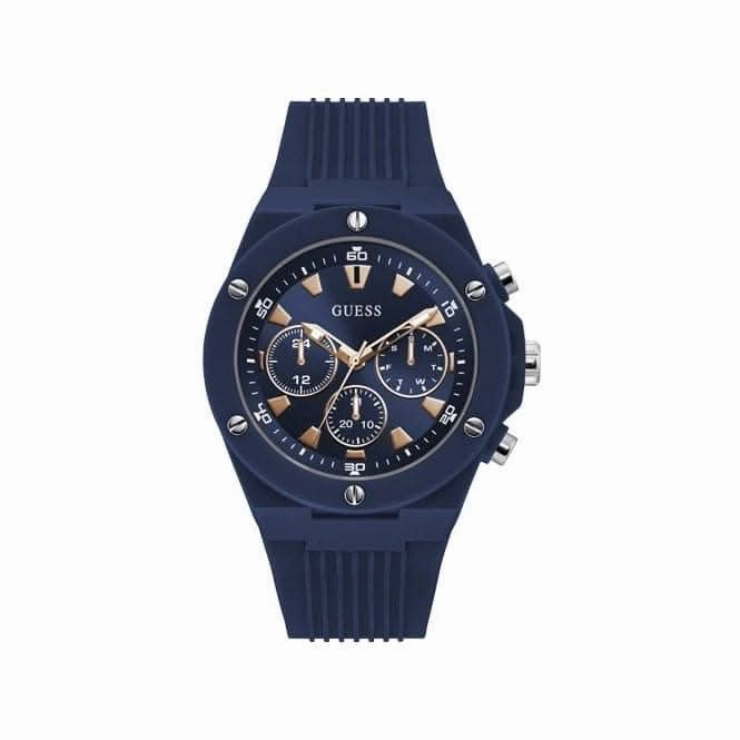 Guess Poseidon Mens Sport Blue Polycarbonate Watch GW0268G3