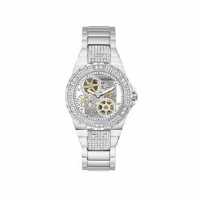 Guess Reveal Ladies Trend Silver Stainless Steel Watch GW0302L1