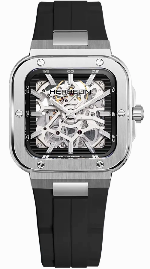 Herbelin Watches Herbelin Cap Camarat Square Automatic Skeleton Limited Edition Watch