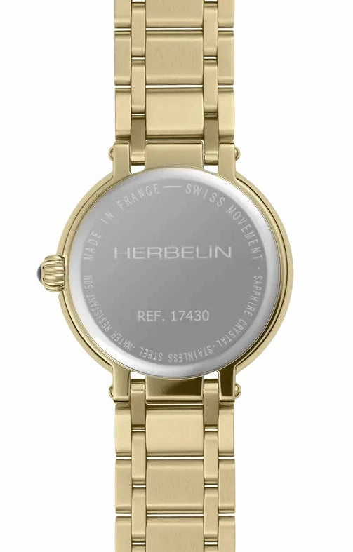 Herbelin Watches Herbelin Galet Yellow Gold PVD Watch