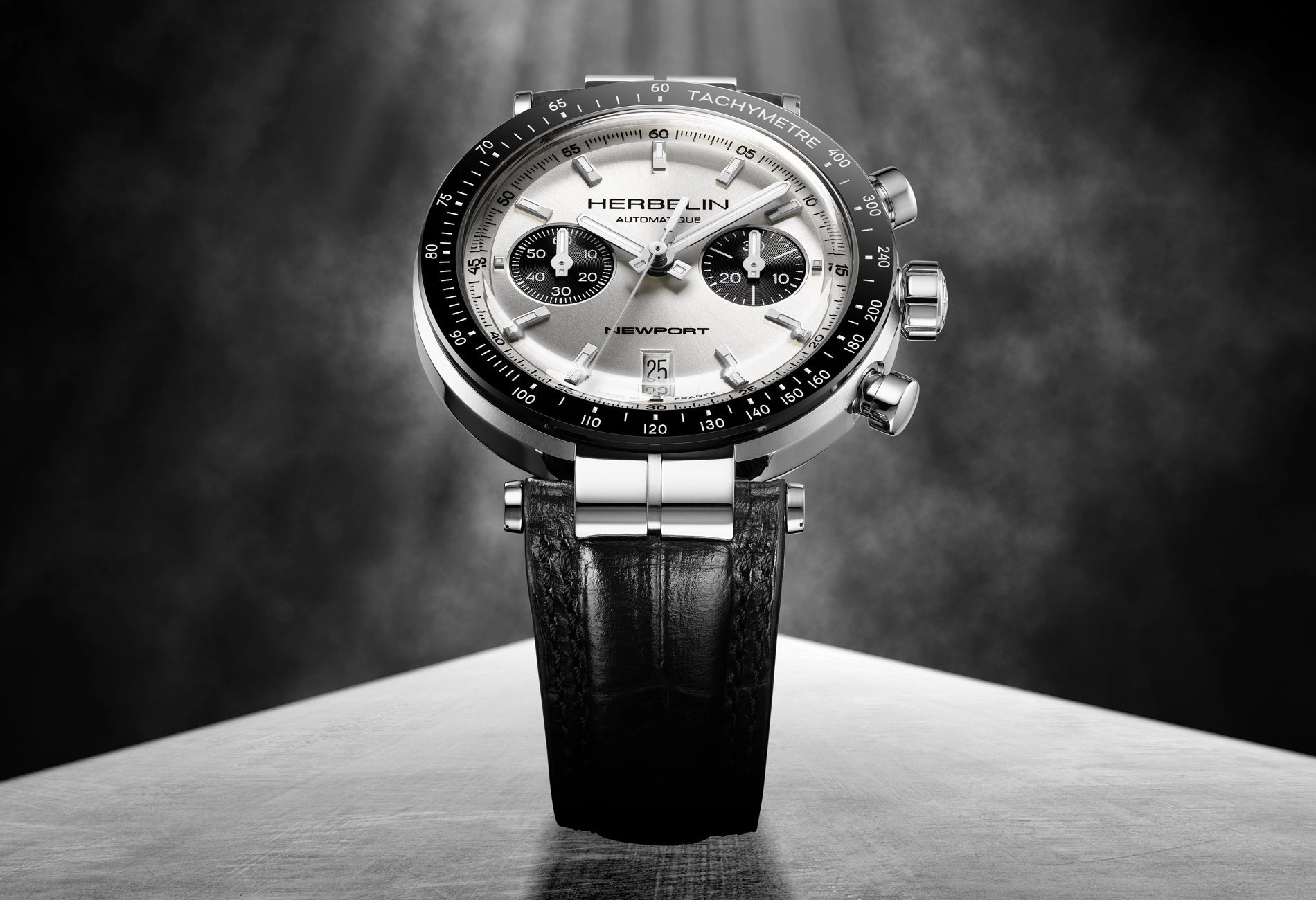 Herbelin Watches Herbelin Newport Heritage Chronograph Bi-Compax Panda Watch