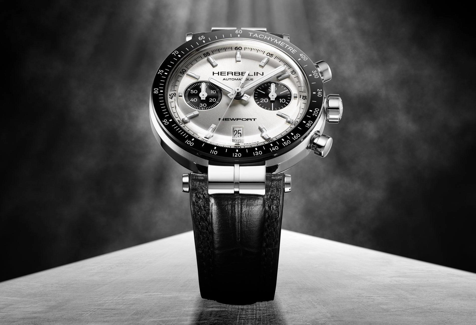 Herbelin Watches Herbelin Newport Heritage Chronograph Bi-Compax Panda Watch