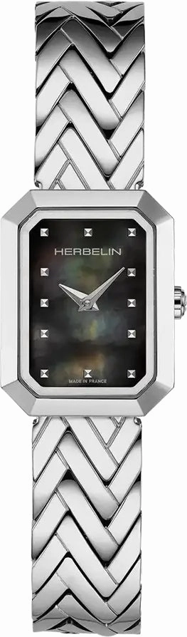 Herbelin Watches Herbelin Octogone Rectangle Black MOP Watch