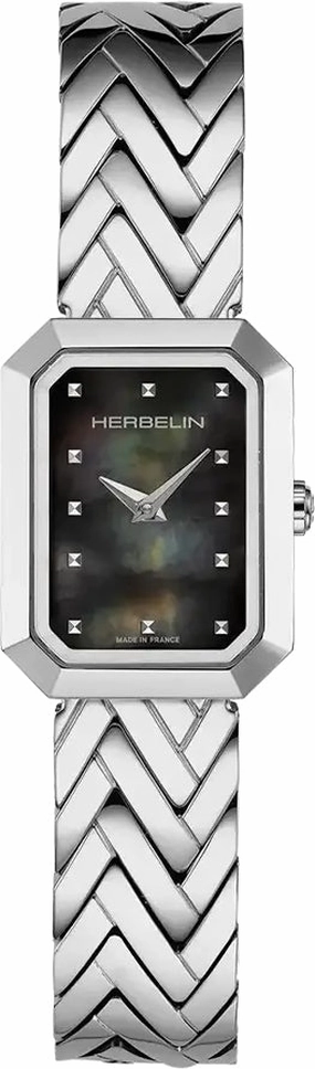 Herbelin Watches Herbelin Octogone Rectangle Black MOP Watch