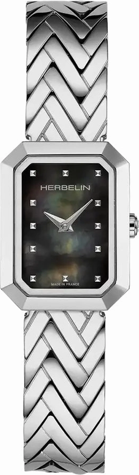 Herbelin Watches Herbelin Octogone Rectangle Black MOP Watch