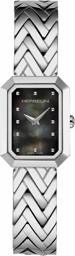 Herbelin Watches Herbelin Octogone Rectangle Black MOP Watch