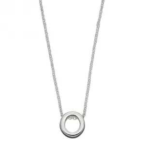 Initial O Plain Silver Initial Necklace N4442 Beginnings Jewellery