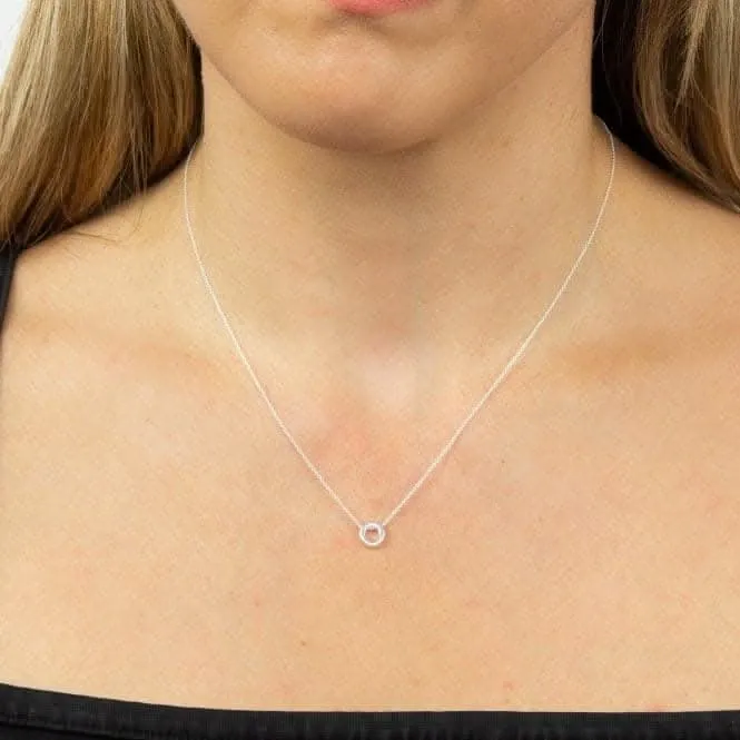 Initial O Plain Silver Initial Necklace N4442 Beginnings Jewellery