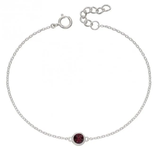 January Birthstone Bracelet with Swarovski Crystal B5284 Beginnings Jewellery