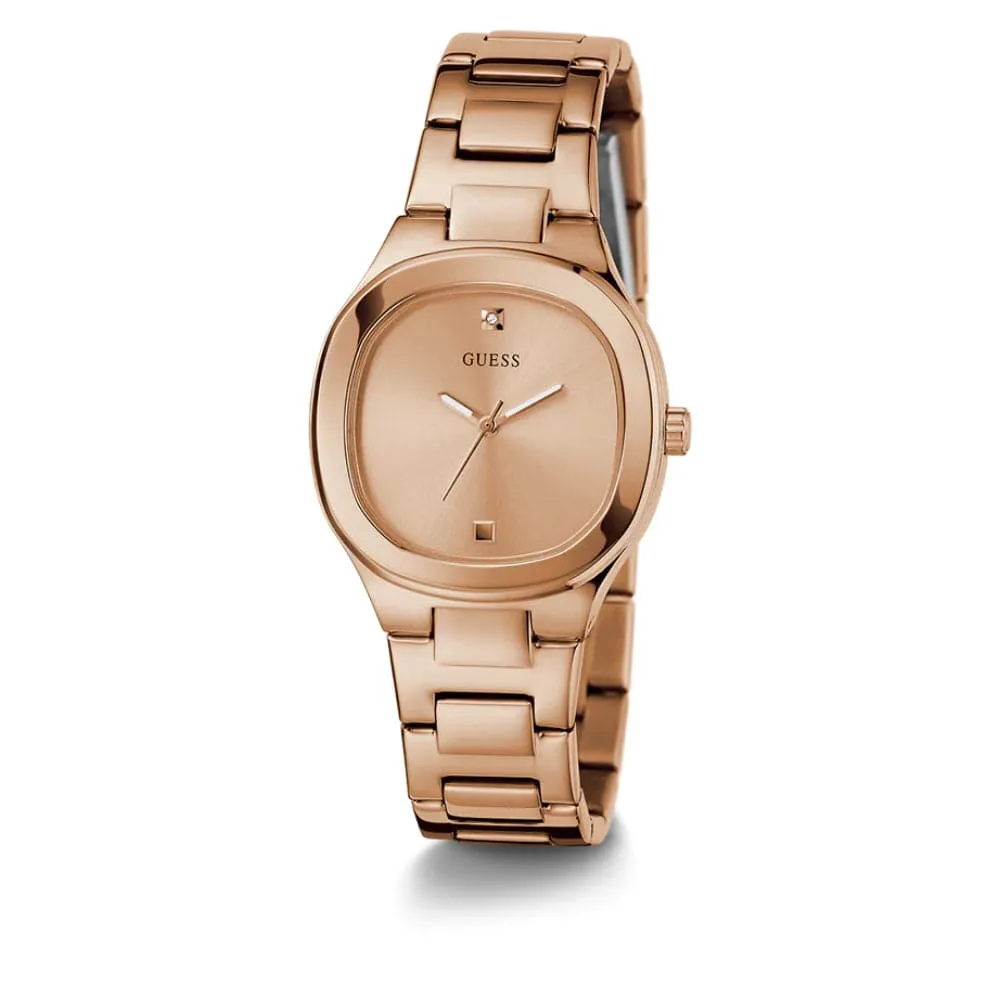 Jewelry Guess Watches Guess Analog Rose Gold Stainless Steel Strap Women Watch GW0615L3