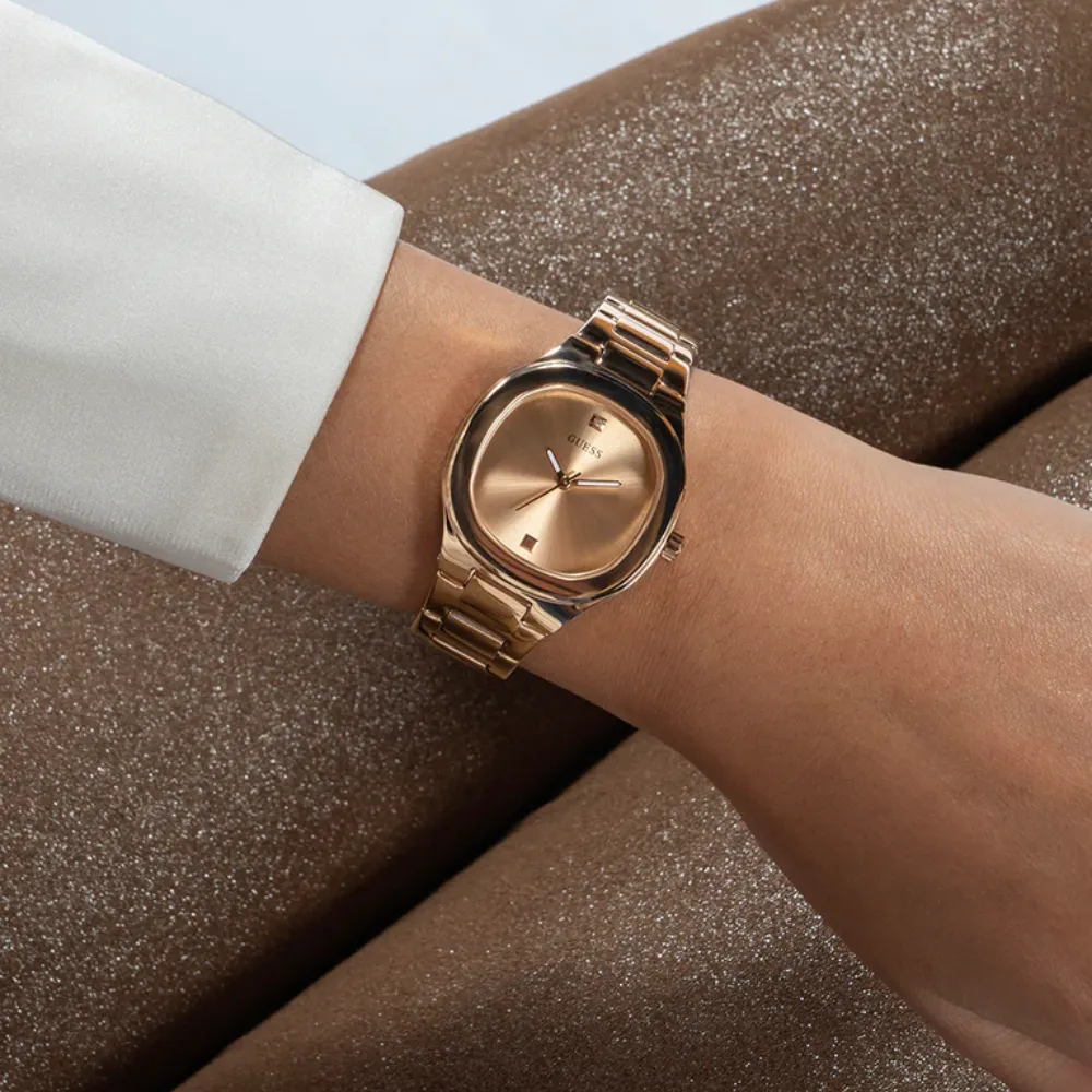 Jewelry Guess Watches Guess Analog Rose Gold Stainless Steel Strap Women Watch GW0615L3