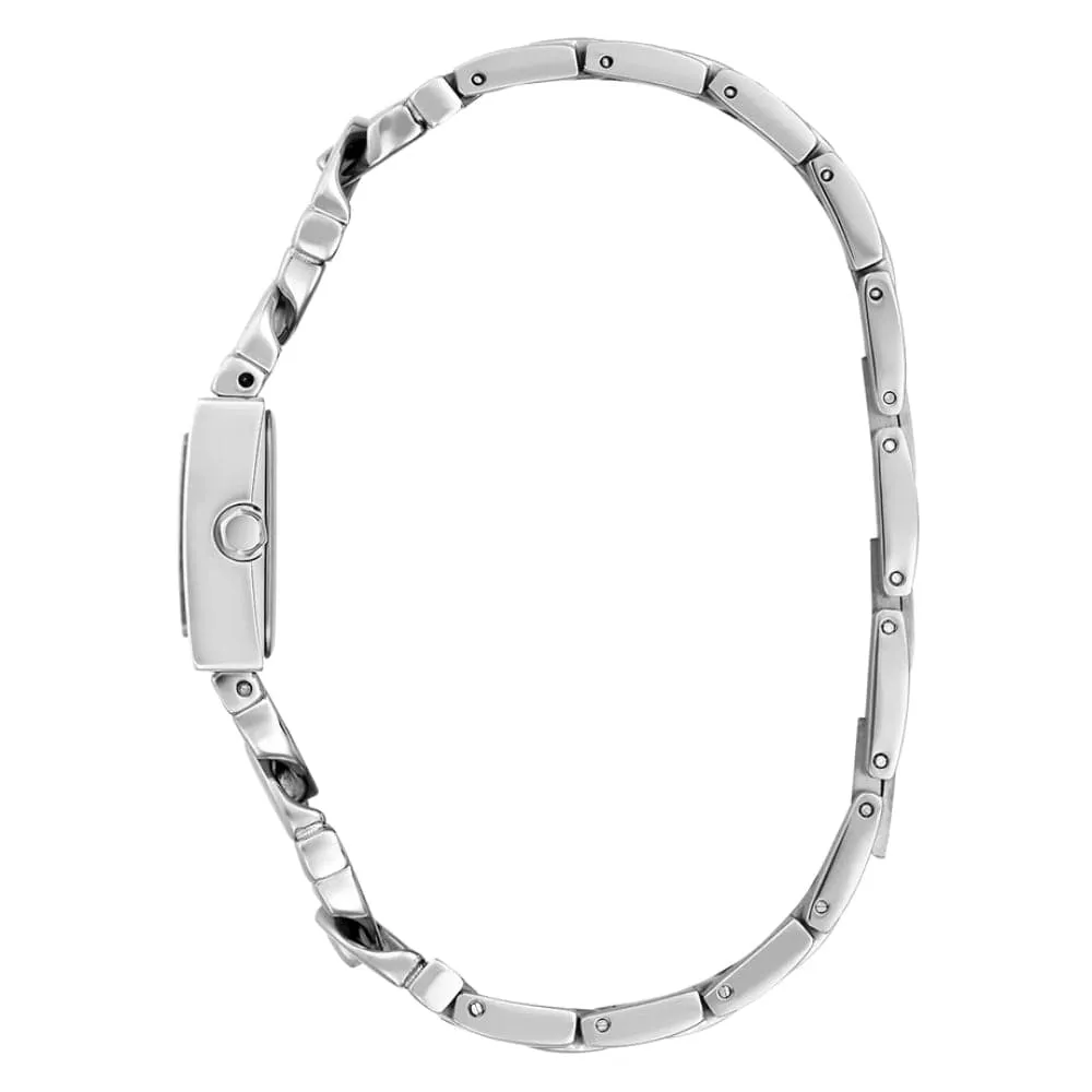 Jewelry Guess Watches Guess Analog Silver Dial Stainless Steel Strap Women Watch GW0603L1