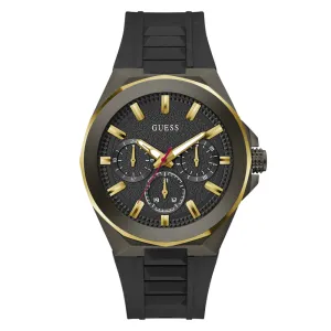 Jewelry Guess Watches Guess Chronograph Black Silicone Strap Men Watch GW0799G1