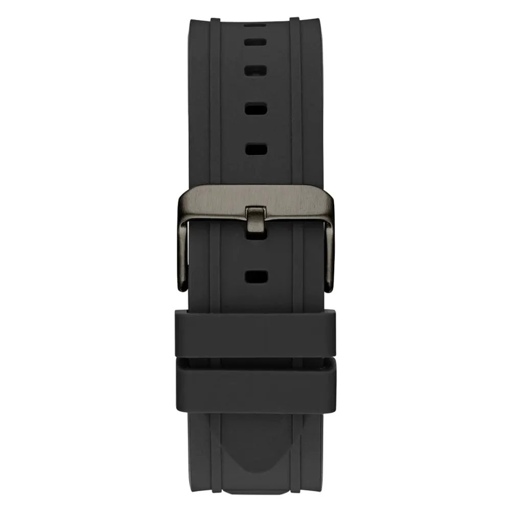 Jewelry Guess Watches Guess Chronograph Black Silicone Strap Men Watch GW0799G1