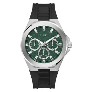 Jewelry Guess Watches Guess Chronograph Black Silicone Strap Men Watch GW0799G3
