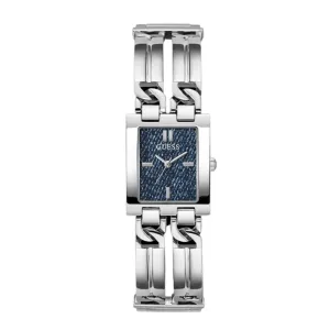 Jewelry Guess Watches GUESS DENIM DIAL SILVER CHAIN LADIES WATCH GW0807L1