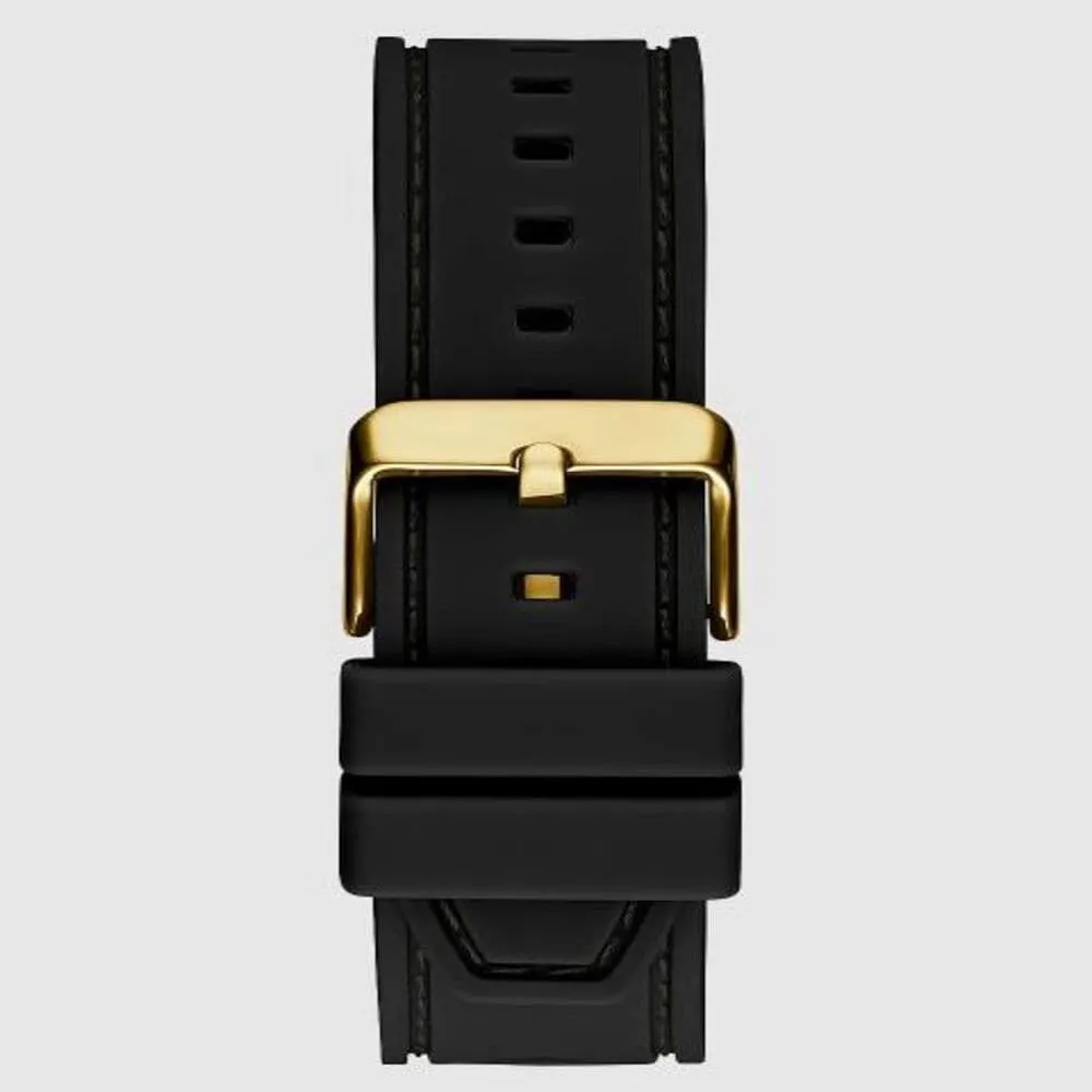 Jewelry Guess Watches Guess Front-Runner 2 Tone Black Silicone Men's Watch GW0577G2