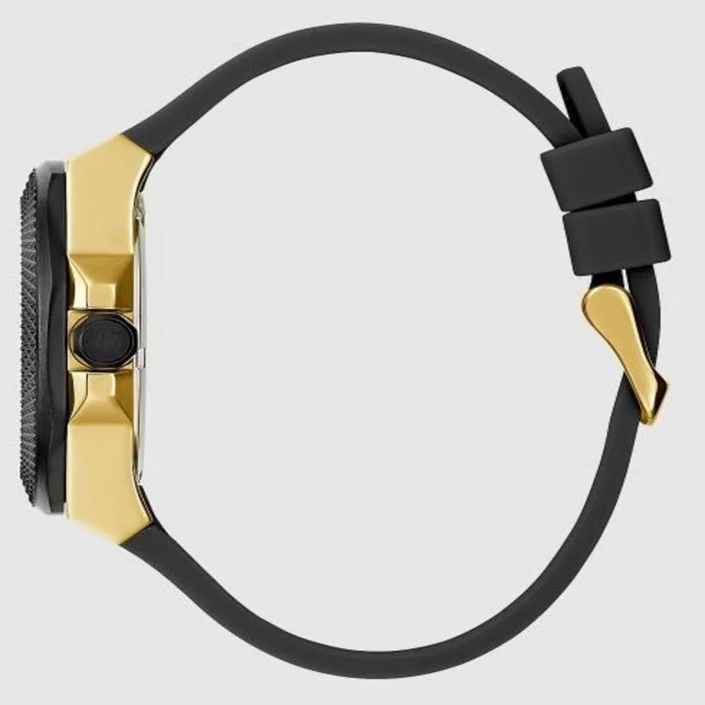 Jewelry Guess Watches Guess Front-Runner 2 Tone Black Silicone Men's Watch GW0577G2