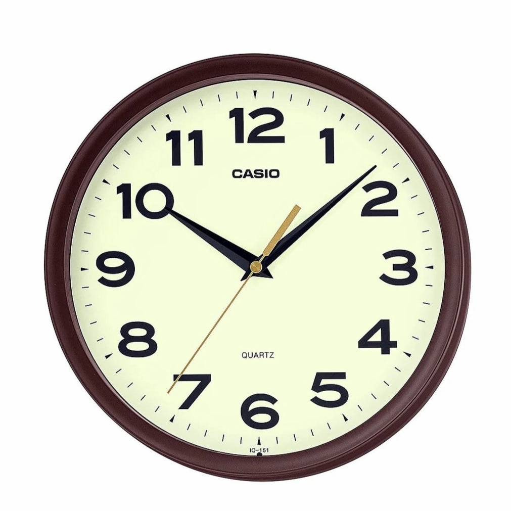 Jewelry_Casio_Watches Casio Dark Brown Circle Wall Clock