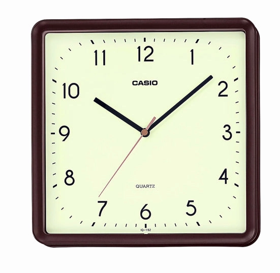 Jewelry_Casio_Watches Casio Dark Brown Square Wall Clock