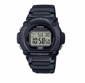 Jewelry_Casio_Watches Casio Illuminator Digital Led Black Case/Resin Band Watch