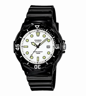 Jewelry_Casio_Watches Casio Ladies Driver Look Analog Black Resin, Black Face, White Number Watch