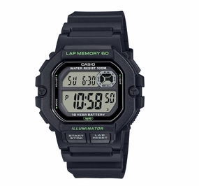 Jewelry_Casio_Watches Casio Mens Digital Lap Memory Black Watch