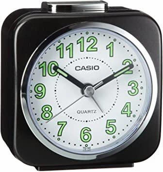Jewelry_Casio_Watches Casio Traveller's Analog Clock, Light, Alarm, Snooze White Face - 3 colours available