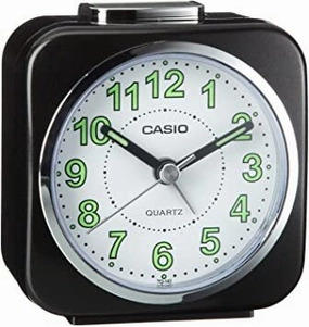 Jewelry_Casio_Watches Casio Traveller's Analog Clock, Light, Alarm, Snooze White Face - 3 colours available