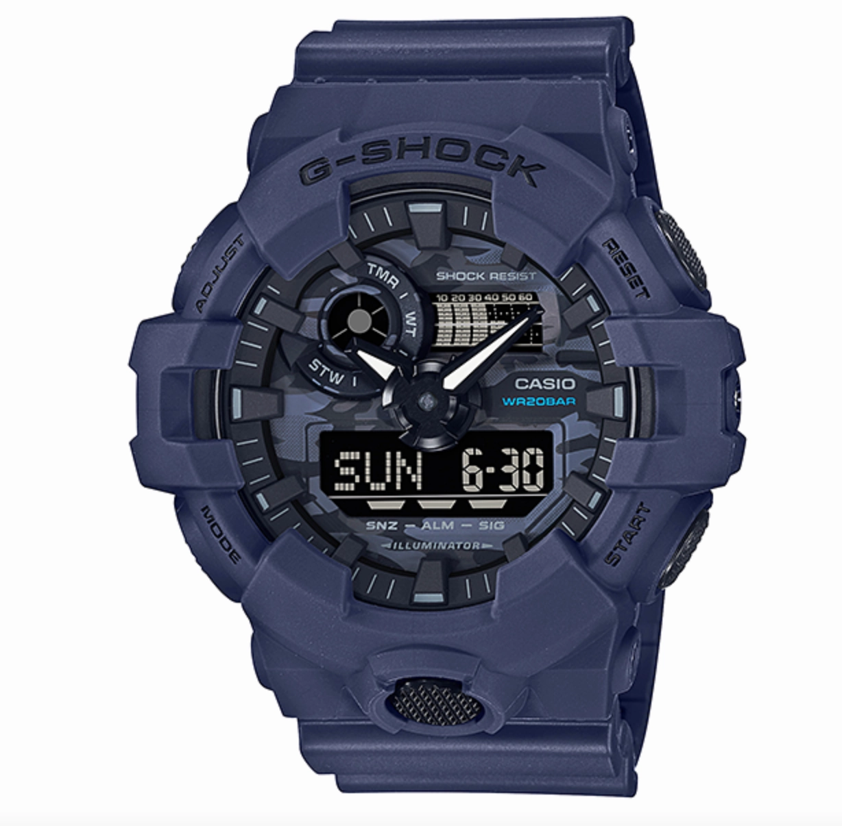 Jewelry_Casio_Watches G Shock Dial Black/Navy Resin Watch