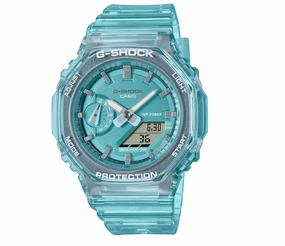 Jewelry_Casio_Watches G Shock Duo Aqua Blue Transparent Watch