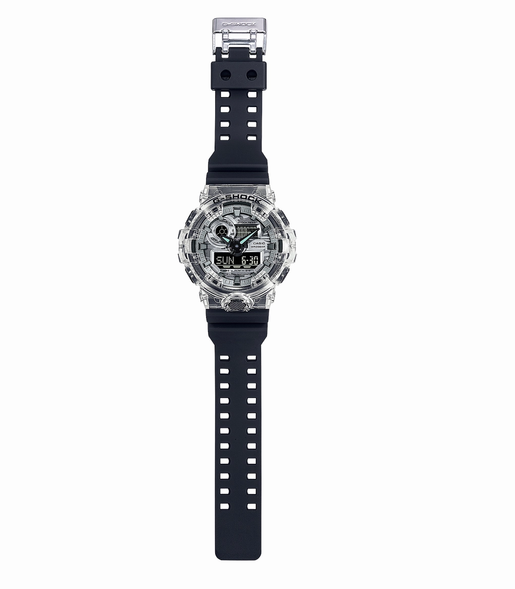 Jewelry_Casio_Watches G Shock Duo Metallic Camo Silver/Black & Grey Pattern Watch
