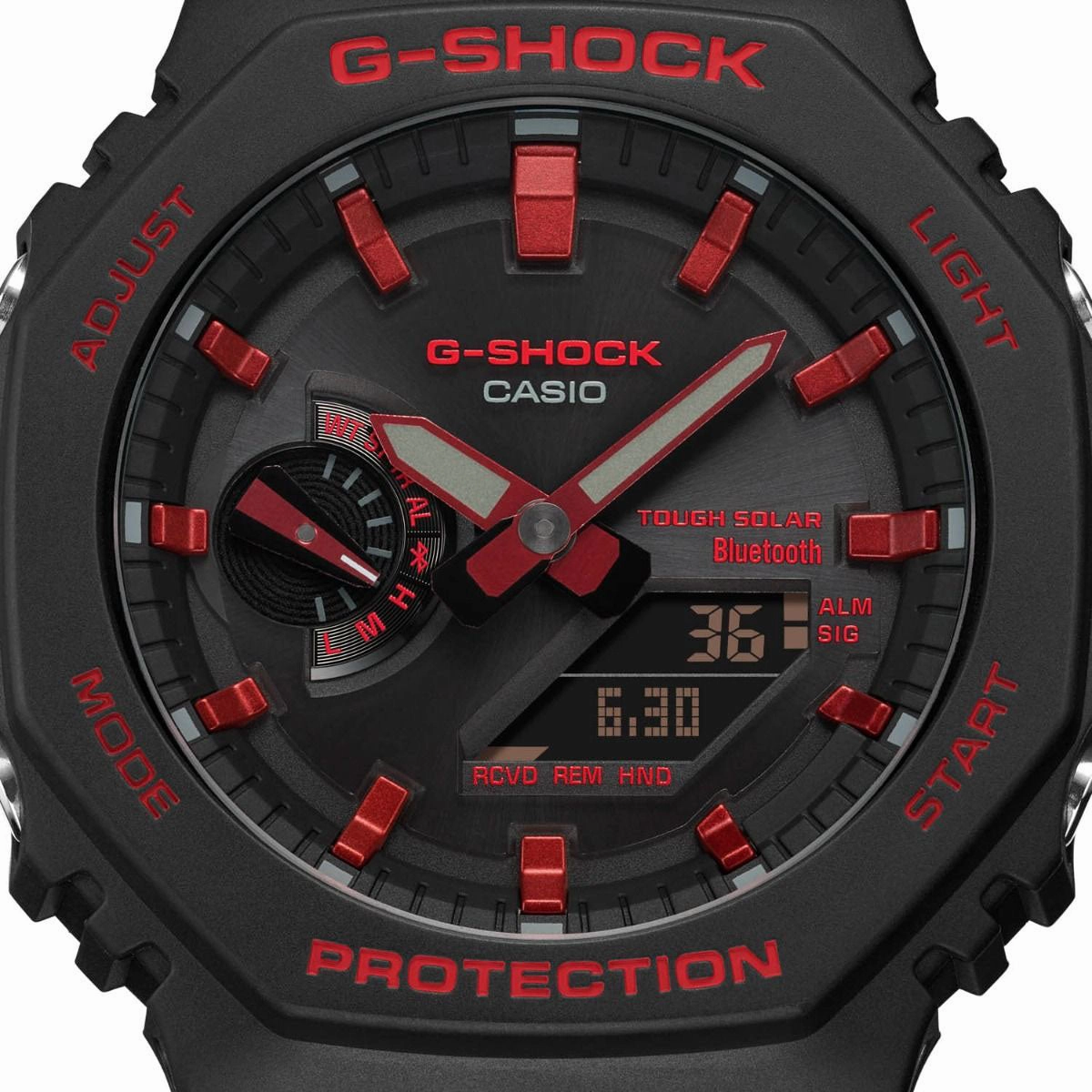 Jewelry_G-Shock_Watches G-Shock 2100 Ignite Red Series Bluetooth Watch