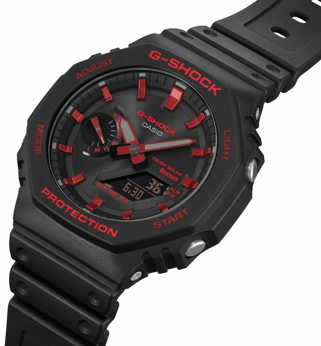 Jewelry_G-Shock_Watches G-Shock 2100 Ignite Red Series Bluetooth Watch