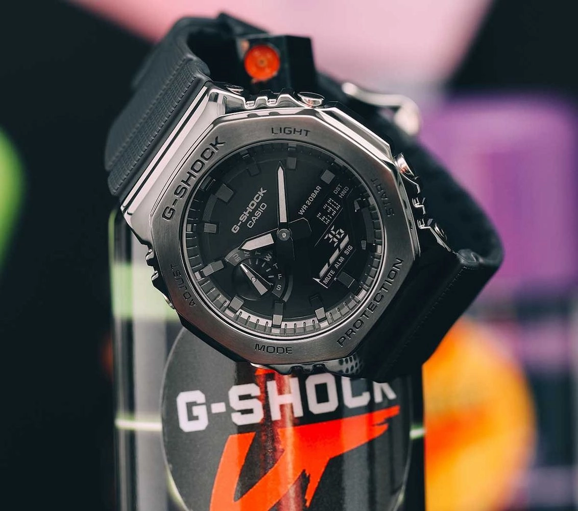 Jewelry_G-Shock_Watches G-Shock 2100 Metal Covered Black All Black Watch