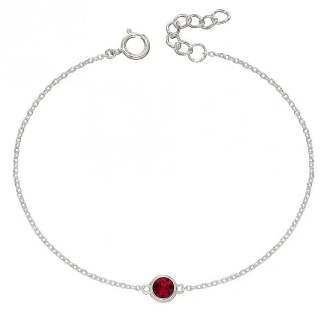 July Birthstone Bracelet with Swarovski Crystal B5290 Beginnings Jewellery