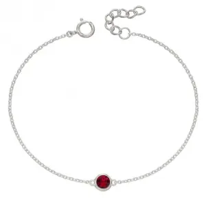 July Birthstone Bracelet with Swarovski Crystal B5290 Beginnings Jewellery