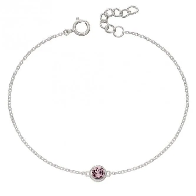 June Birthstone Bracelet with Swarovski Crystal B5289 Beginnings Jewellery