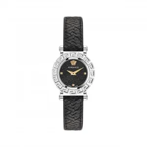Ladies Greca Glam Stainless Steel Black Watch VE2Q00122
