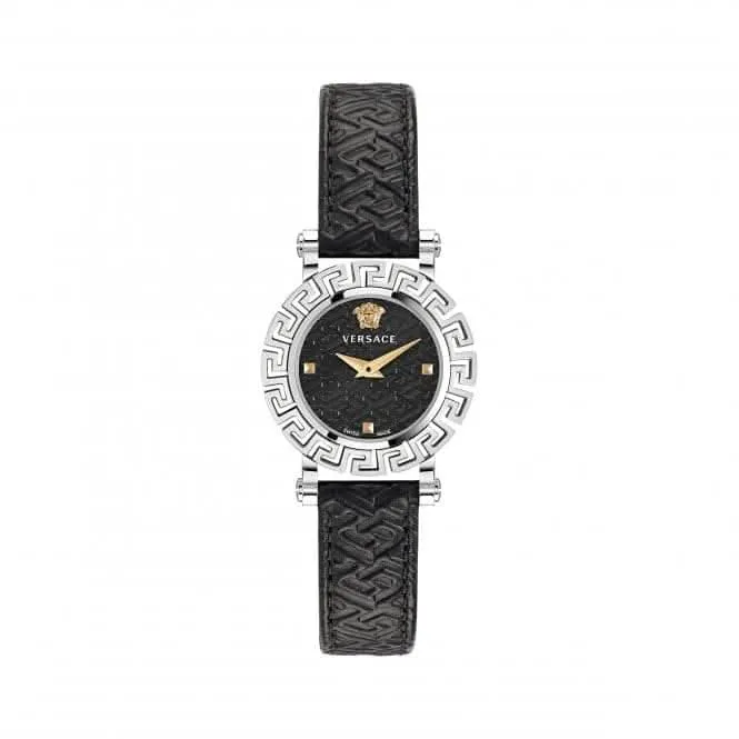 Ladies Greca Glam Stainless Steel Black Watch VE2Q00122