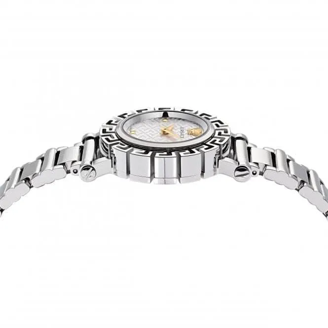 Ladies Greca Glam Stainless Steel Silver Watch VE2Q00322
